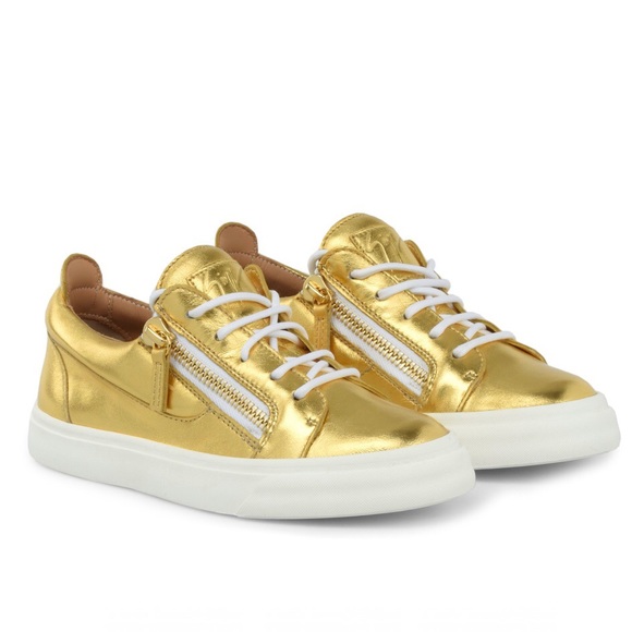 GIUSEPPE ZANOTTI Golden Sneakers - NEW - Picture 2 of 7
